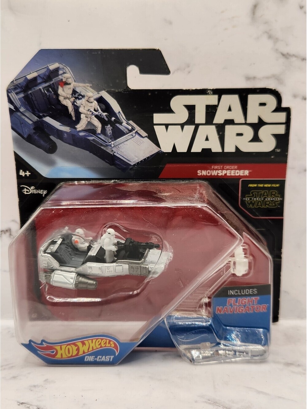🔥Hot Wheels First Order Snowspeeder Star Wars The Force Awaken Die Cast 2015🔥